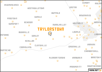 map of Taylorstown