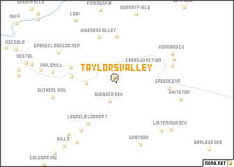map of Taylors Valley