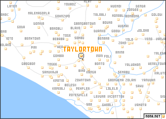 map of Taylor Town