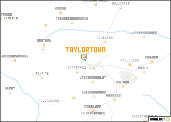 map of Taylortown