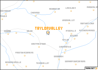 map of Taylor Valley