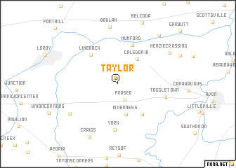 map of Taylor