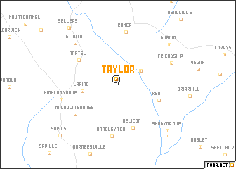 map of Taylor