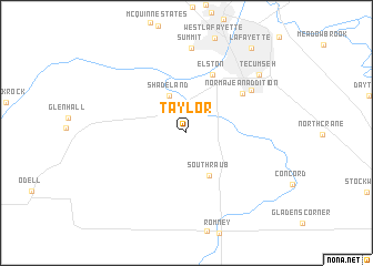 map of Taylor