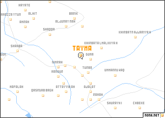 map of Taymā