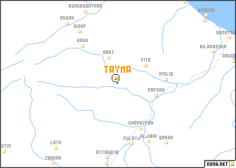 map of Taymāʼ