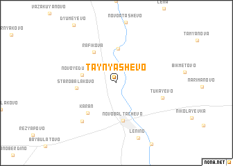 map of Taynyashevo