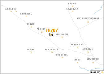 map of Tayoy