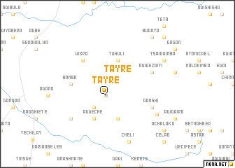 map of Tayre