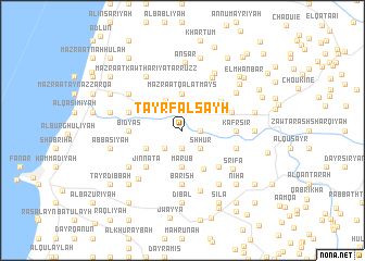 map of Ţayr Falsayh