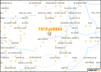 map of Ţayr Jubbah