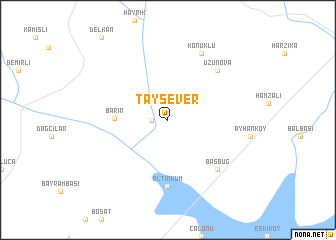 map of Taysever