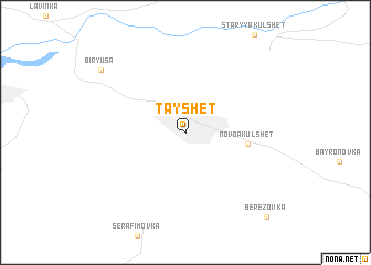 map of Tayshet