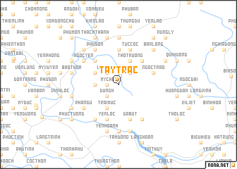 map of Tây Trác