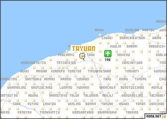 map of Ta-yüan