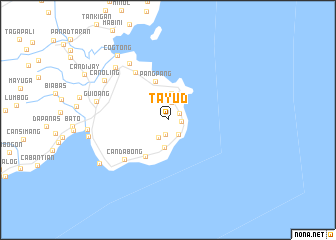 map of Tayud