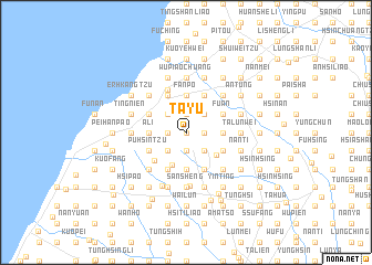 map of Ta-yu