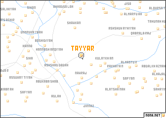 map of Ţayyār