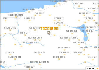 map of Tazaïera