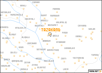 map of Tǝzǝkǝnd