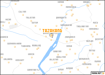 map of Tǝzǝkǝnd