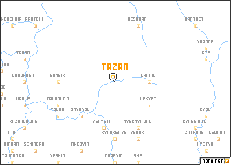 map of Tazan