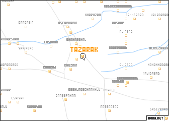 map of Ţazarak