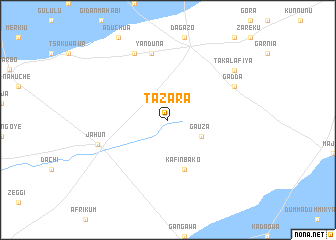 map of Tazara