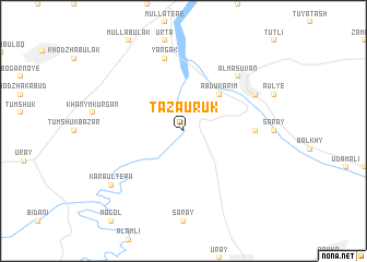 map of Tazauruk