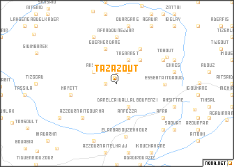 map of Tazazout