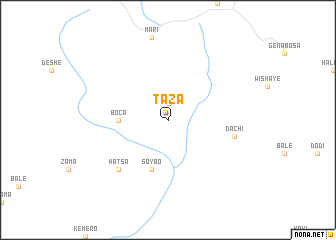 map of Taza