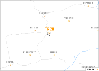 map of Taza