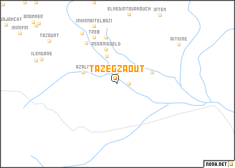 map of Tazegzaout