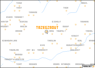 map of Tazegzaout