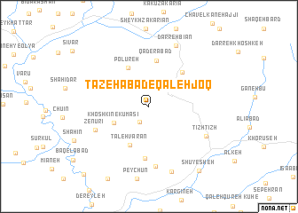 map of Tāzehābād-e Qal‘eh Joq