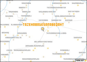 map of Tāzehābād-e Sarāb-e Qaḩţ