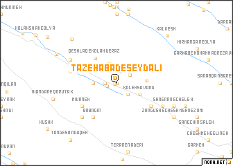 map of Tāzehābād-e Şeyd‘alī