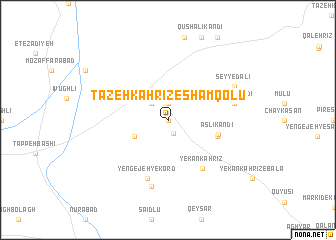 map of Tāzeh Kahrīz-e Shāmqolū