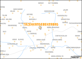 map of Tāzeh Kand-e Bekrābād