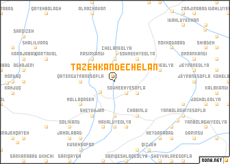 map of Tāzeh Kand-e Chelān