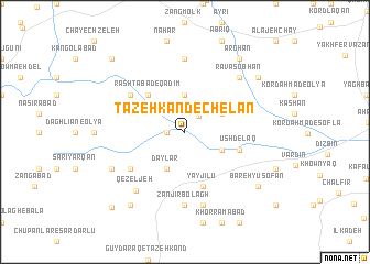 map of Tāzeh Kand-e Chelān