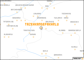 map of Tāzeh Kand-e Fakhrlū