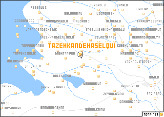 map of Tāzeh Kand-e Ḩāşel Qū\