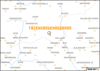 map of Tāzeh Kand-e Masqarān