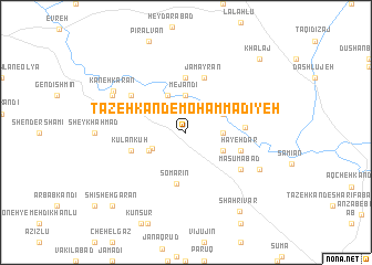 map of Tāzeh Kand-e Moḩammadīyeh