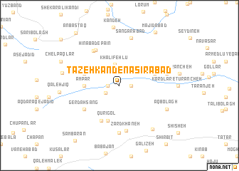 map of Tāzeh Kand-e Naşīrābād