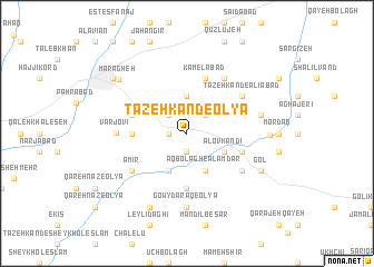 map of Tāzeh Kand-e ‘Olyā