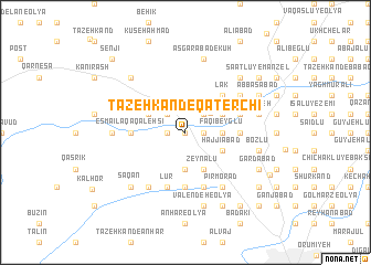 map of Tāzeh Kand-e Qāţerchī