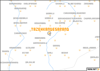 map of Tāzeh Kand-e Sarand