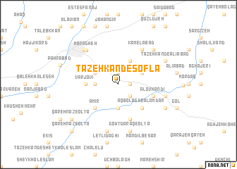 map of Tāzeh Kand-e Soflá